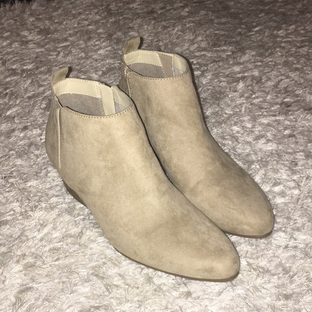 Tan booties